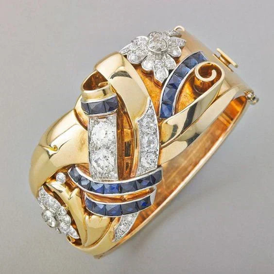 Vintage Goldring mit Zirkonia