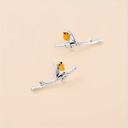 Ohrringe mit Vogel-Motiv