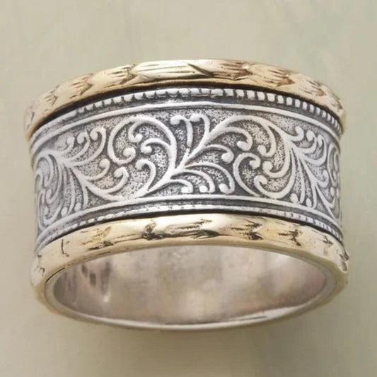 Vintage Ring in Gold und Silber