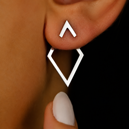 Zeitlose Dreieck-Ohrringe