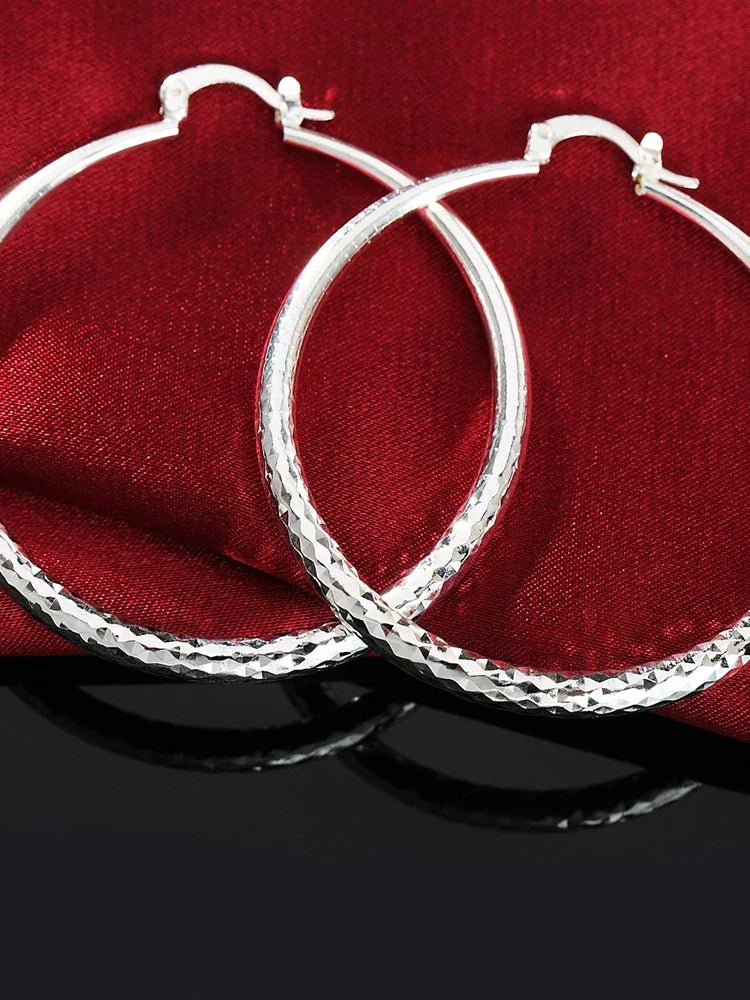 Runde Creolen aus Sterlingsilber
