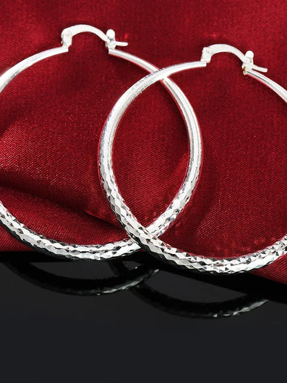 Runde Creolen aus Sterlingsilber