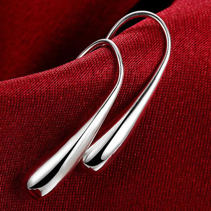 Tropfen-Creolen aus Sterlingsilber