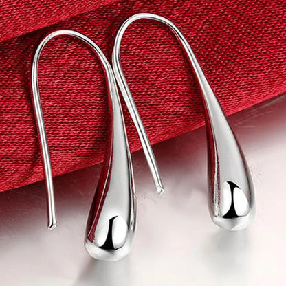Tropfen-Creolen aus Sterlingsilber
