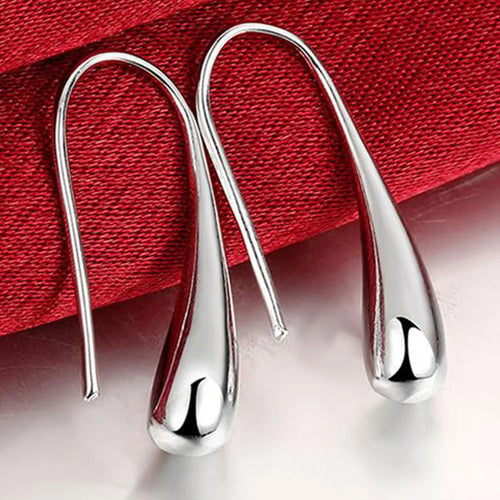 Tropfen-Creolen aus Sterlingsilber