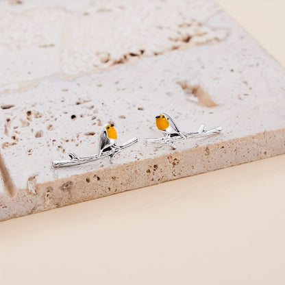 Ohrringe mit Vogel-Motiv